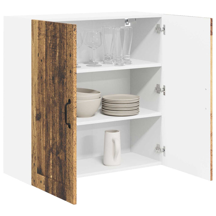 Vægskab LUCCA Gammelt træ 80 x 31 x 80 cm Konstrueret træ