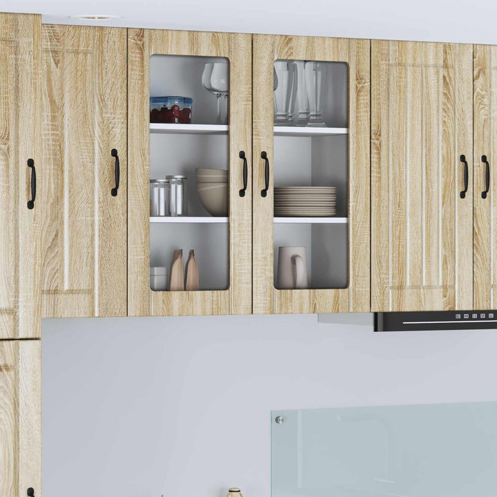 Væglågskab LUCCA Sonoma-eg 80 x 31 x 80 cm Konstrueret træ