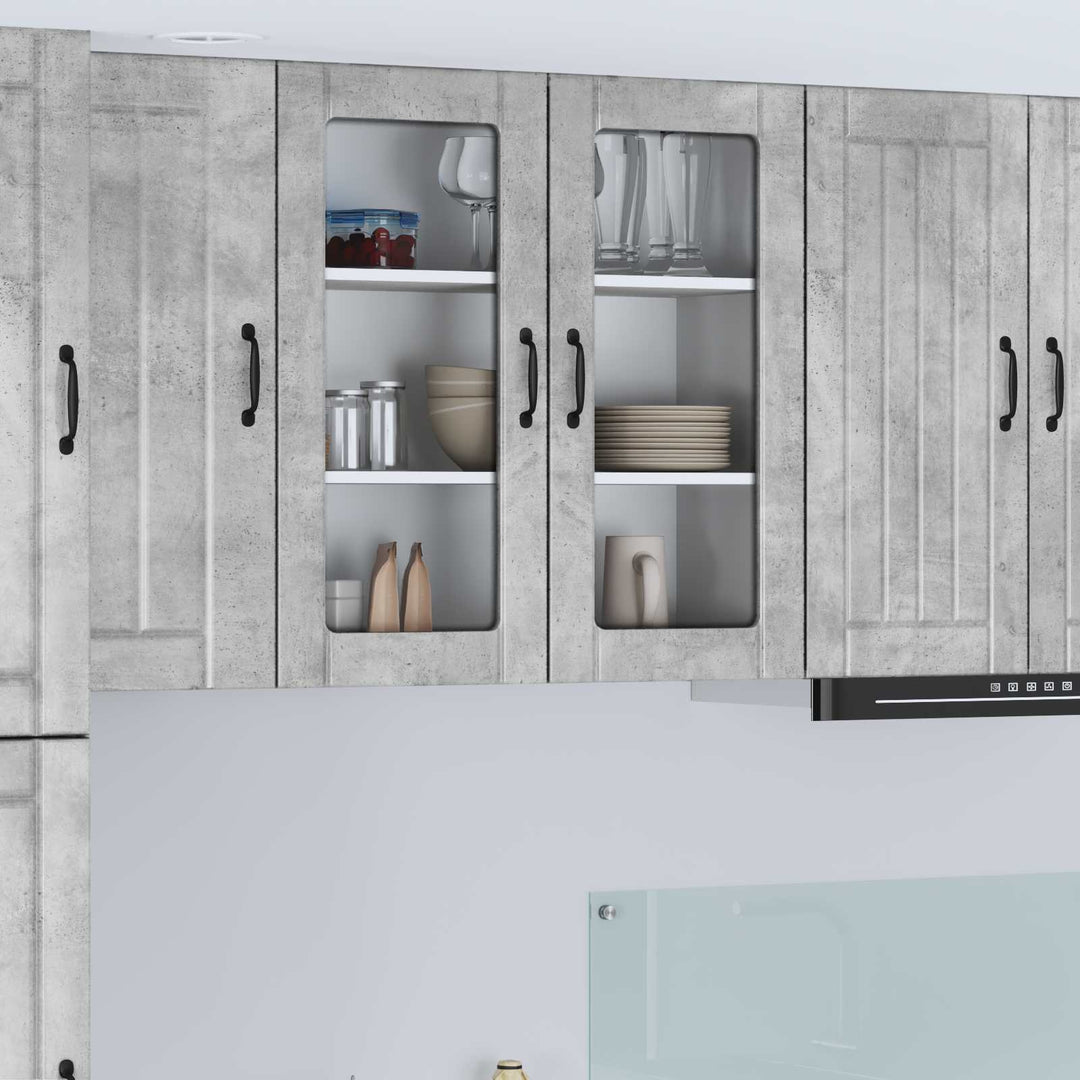 Væglågskab LUCCA Betongrå 80 x 31 x 80 cm Konstrueret træ