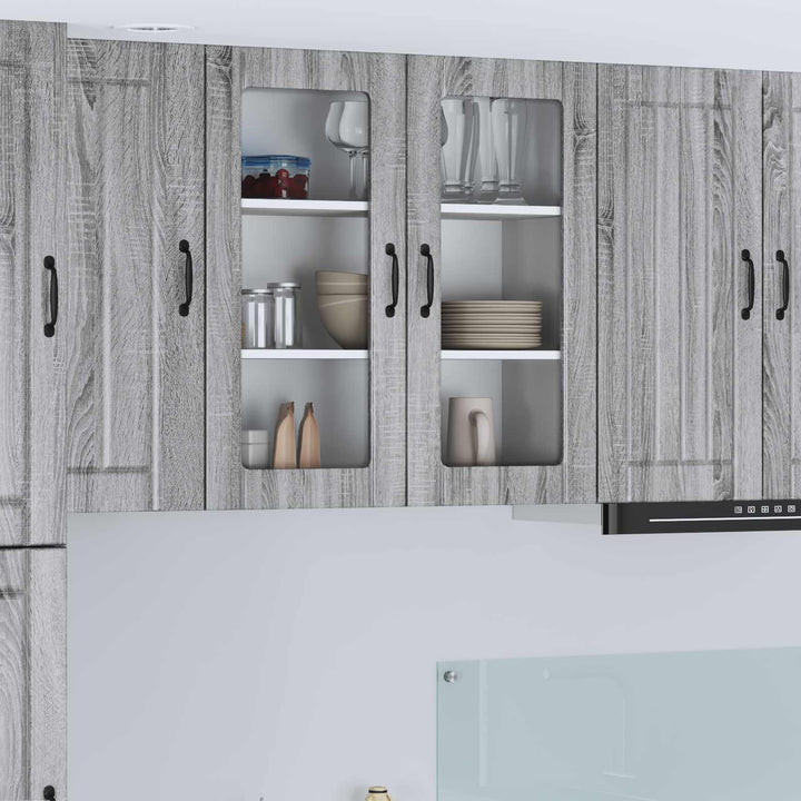 Væglågskab LUCCA Grå sonoma-eg 80 x 31 x 80 cm Konstrueret træ