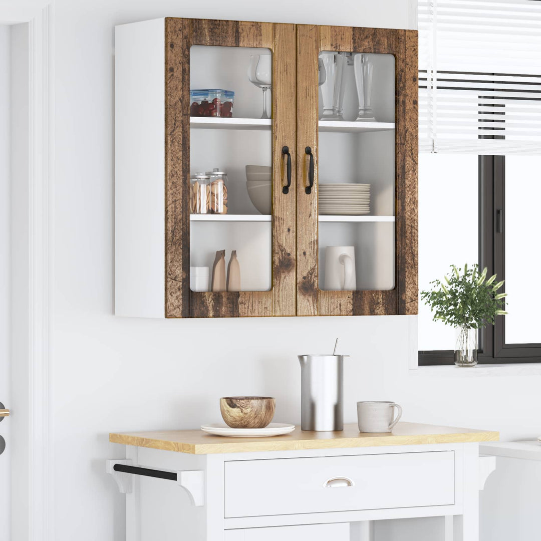 Væglågskab LUCCA Gammelt træ 80 x 31 x 80 cm Konstrueret træ