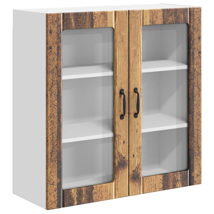 Væglågskab LUCCA Gammelt træ 80 x 31 x 80 cm Konstrueret træ
