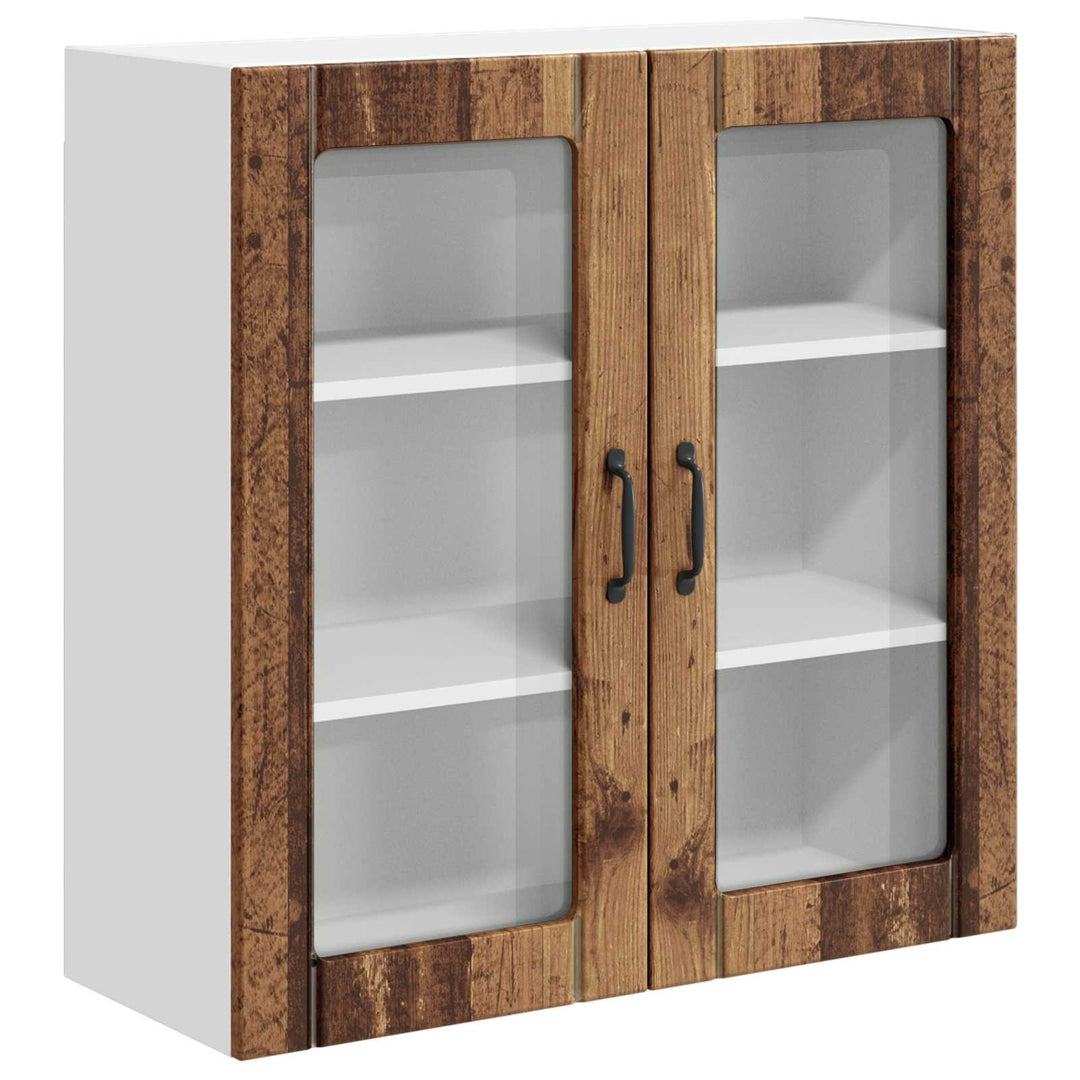 Væglågskab LUCCA Gammelt træ 80 x 31 x 80 cm Konstrueret træ