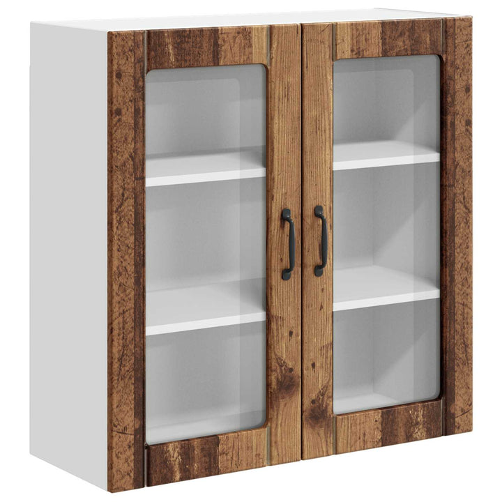 Væglågskab LUCCA Gammelt træ 80 x 31 x 80 cm Konstrueret træ