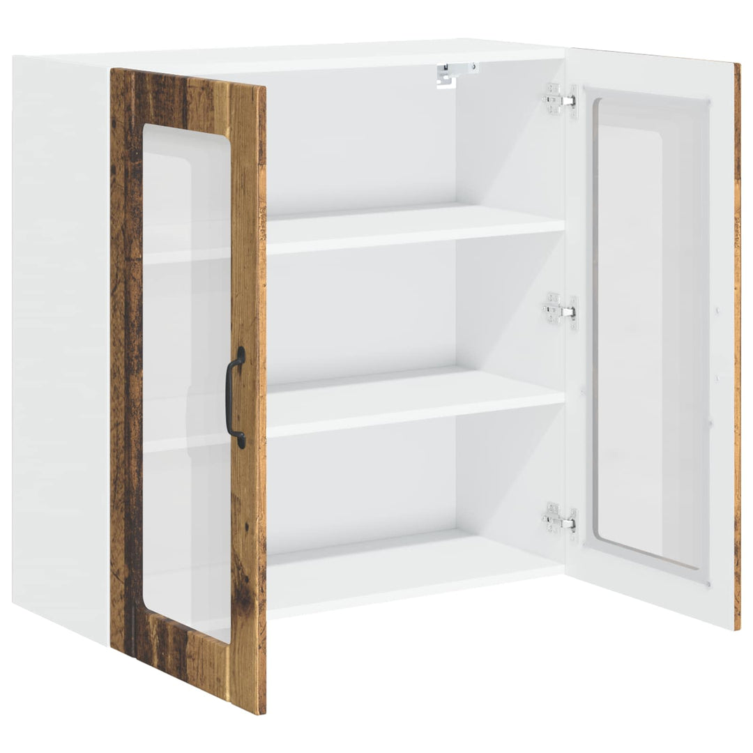 Væglågskab LUCCA Gammelt træ 80 x 31 x 80 cm Konstrueret træ