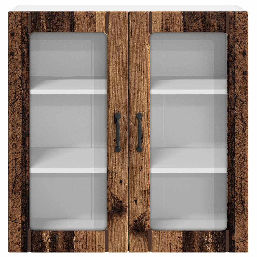 Væglågskab LUCCA Gammelt træ 80 x 31 x 80 cm Konstrueret træ