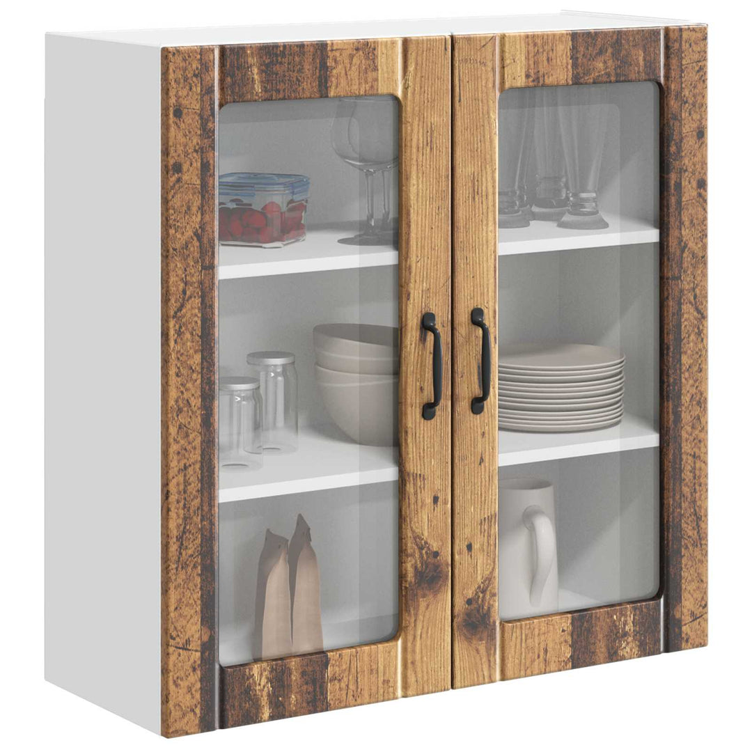 Væglågskab LUCCA Gammelt træ 80 x 31 x 80 cm Konstrueret træ