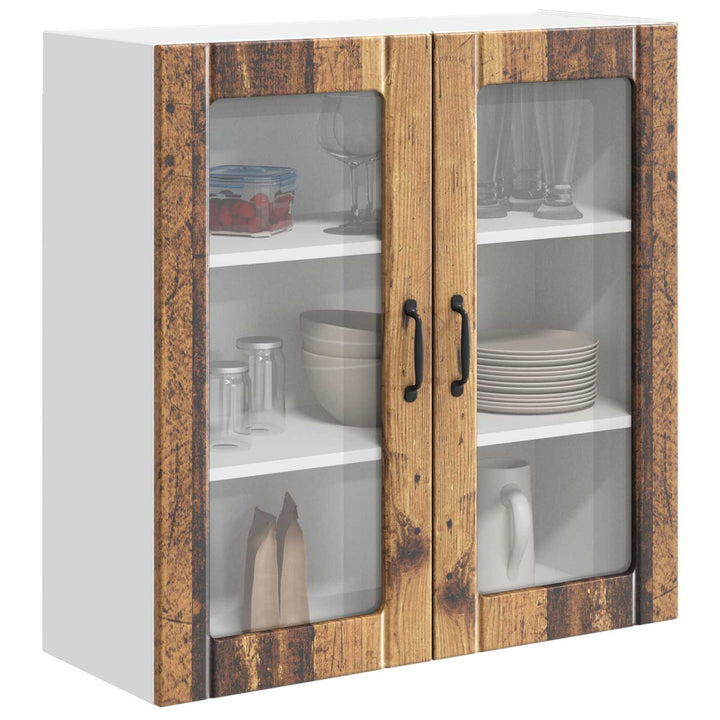 Væglågskab LUCCA Gammelt træ 80 x 31 x 80 cm Konstrueret træ