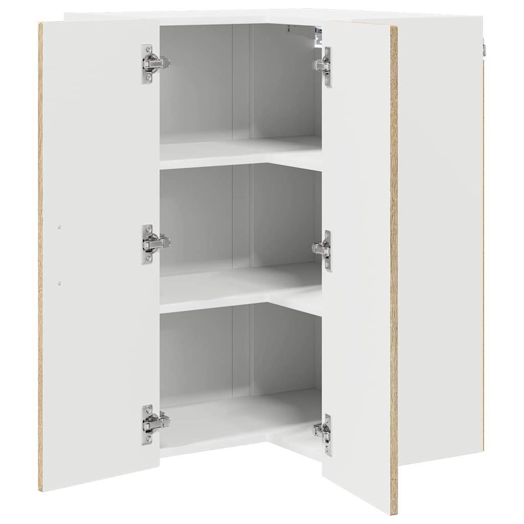 Væg hjørneskab LUCCA Sonoma-eg 57 x 57 x 80 cm Konstrueret træ