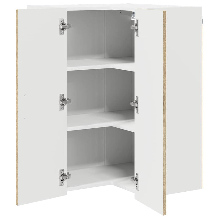 Væg hjørneskab LUCCA Sonoma-eg 57 x 57 x 80 cm Konstrueret træ