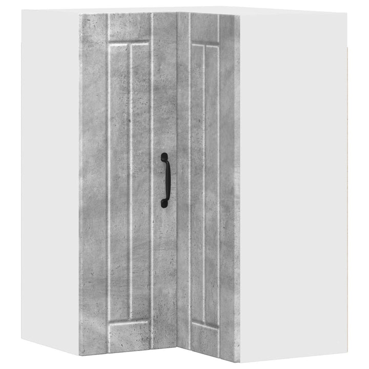 Væg hjørneskab LUCCA Betongrå 57 x 57 x 80 cm Konstrueret træ