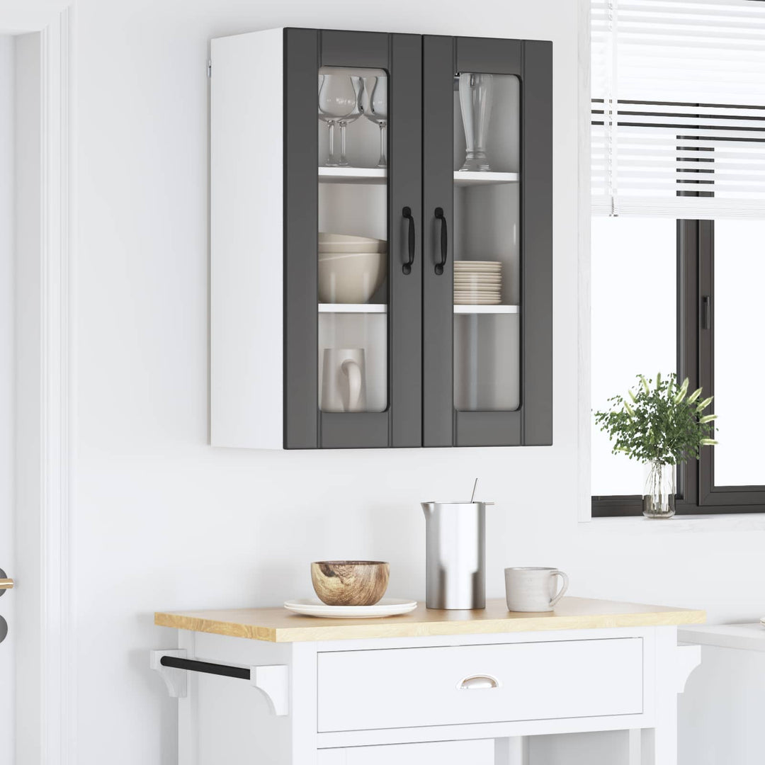 Væglågskab LUCCA Sort 60 x 31 x 80 cm Konstrueret træ
