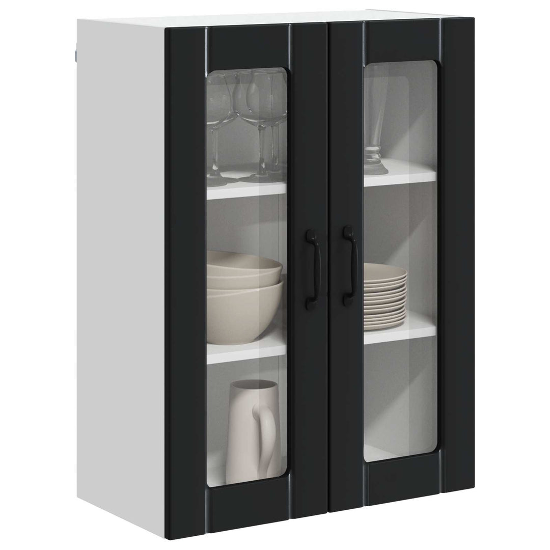 Væglågskab LUCCA Sort 60 x 31 x 80 cm Konstrueret træ