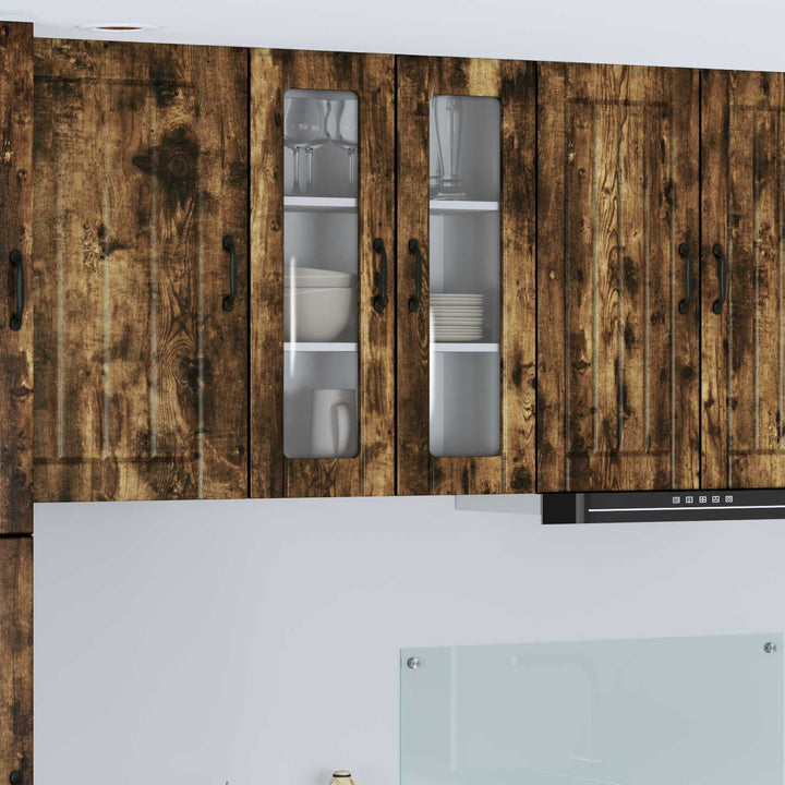 Væglågskab LUCCA Røget eg 60 x 31 x 80 cm Konstrueret træ