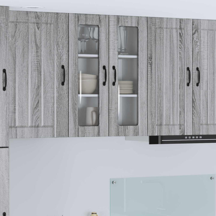 Væglågskab LUCCA Grå sonoma-eg 60 x 31 x 80 cm Konstrueret træ