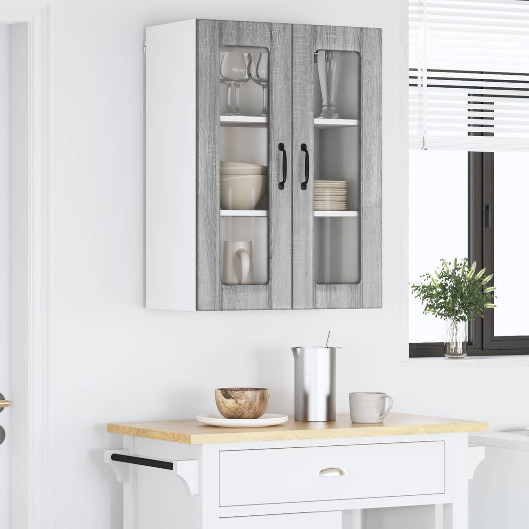 Væglågskab LUCCA Grå sonoma-eg 60 x 31 x 80 cm Konstrueret træ
