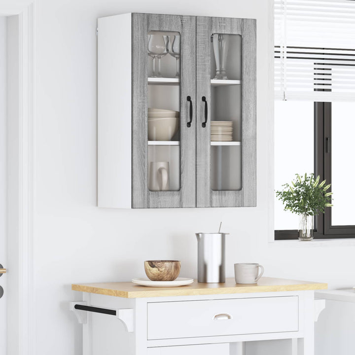 Væglågskab LUCCA Grå sonoma-eg 60 x 31 x 80 cm Konstrueret træ