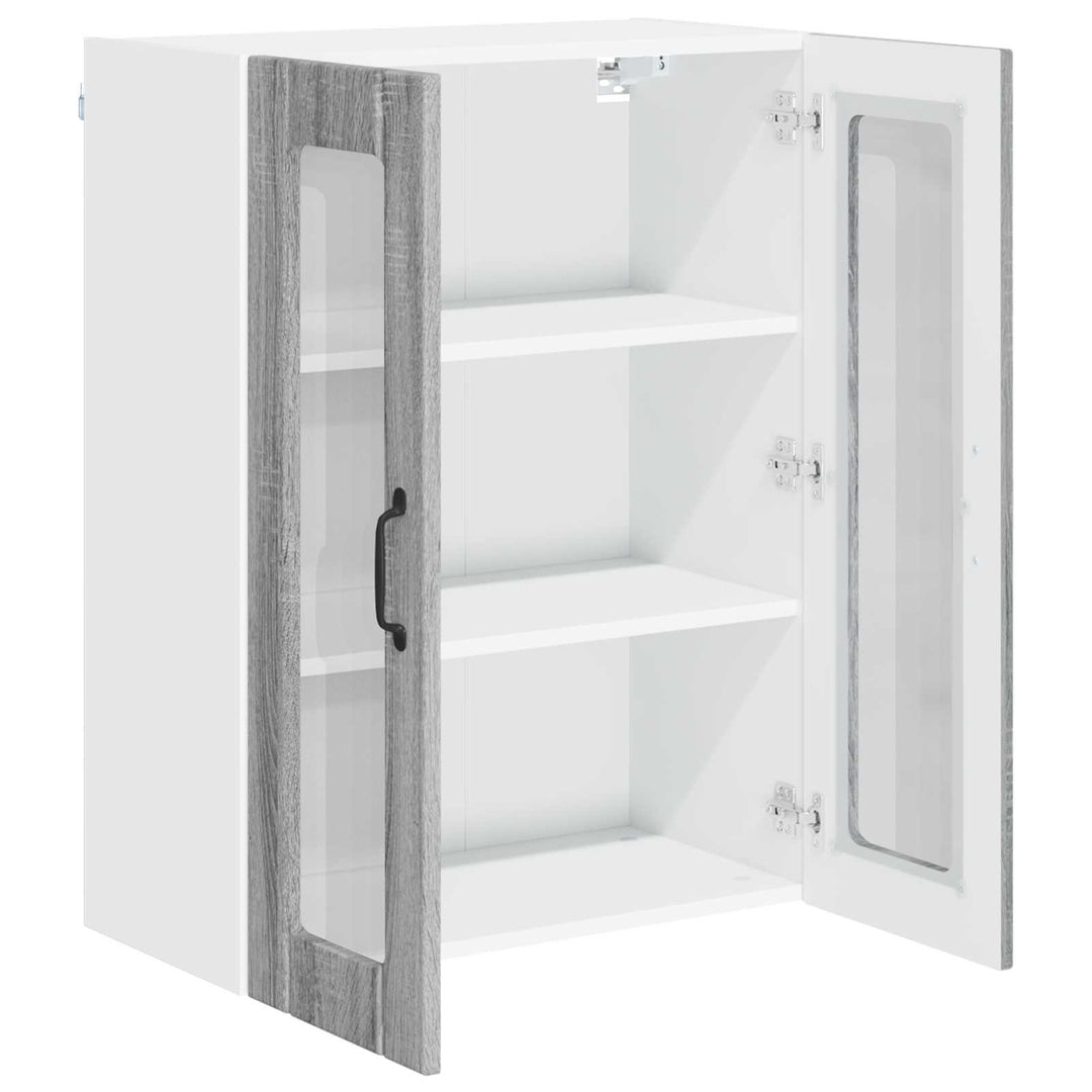Væglågskab LUCCA Grå sonoma-eg 60 x 31 x 80 cm Konstrueret træ