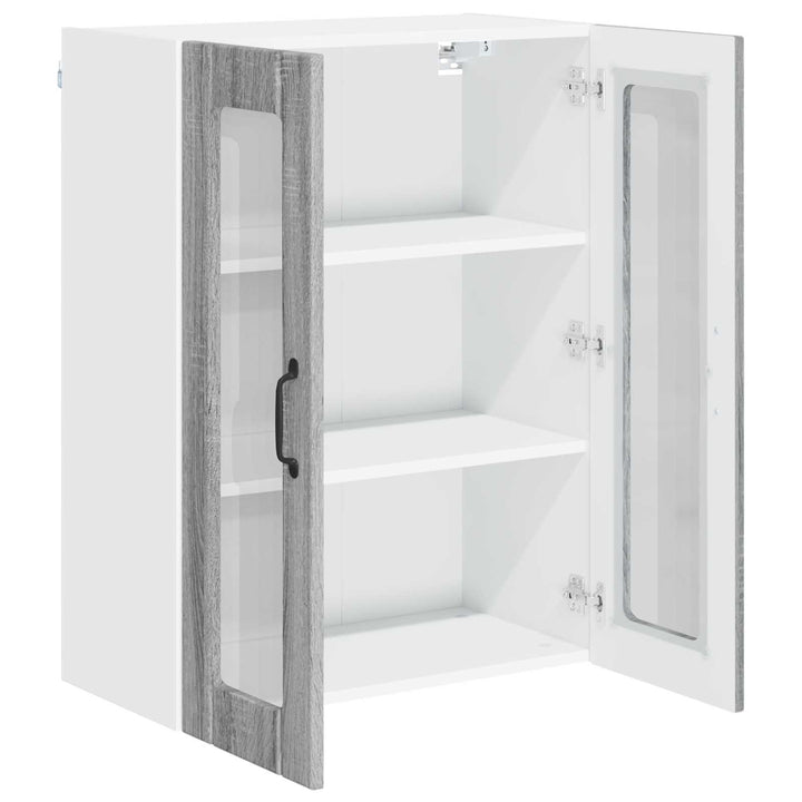 Væglågskab LUCCA Grå sonoma-eg 60 x 31 x 80 cm Konstrueret træ