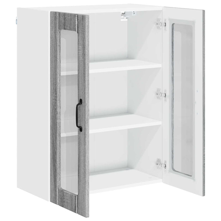 Væglågskab LUCCA Grå sonoma-eg 60 x 31 x 80 cm Konstrueret træ