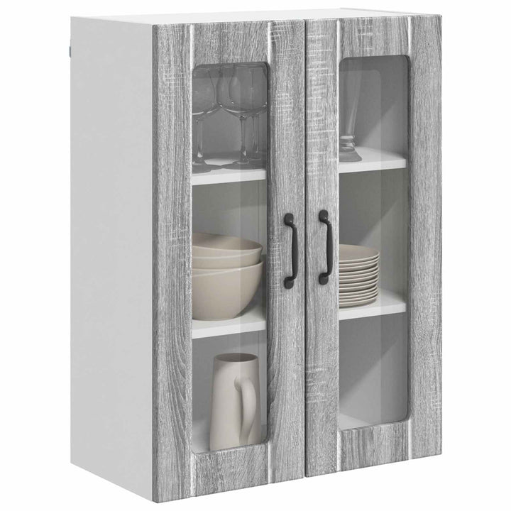 Væglågskab LUCCA Grå sonoma-eg 60 x 31 x 80 cm Konstrueret træ