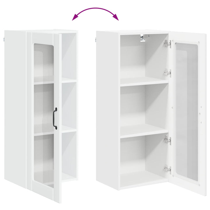 Væglågskab LUCCA Hvid højglans 40 x 31 x 100 cm Konstrueret træ