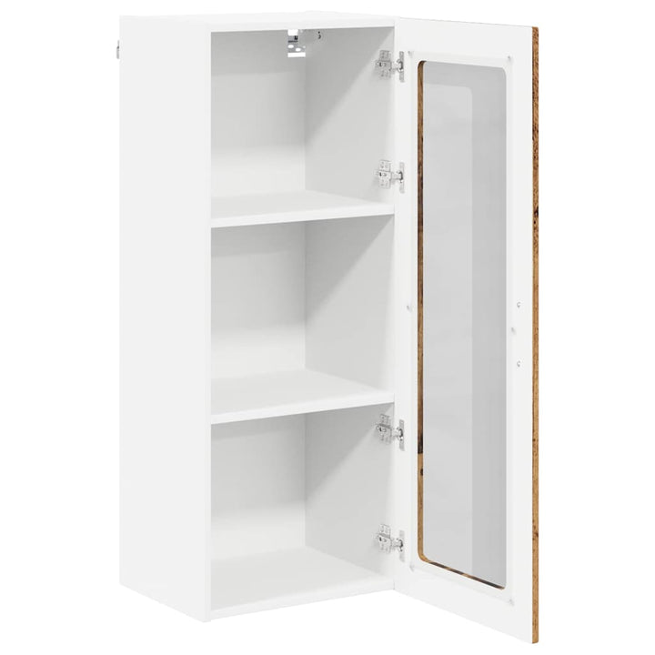 Væglågskab LUCCA Gammelt træ 40 x 31 x 100 cm Konstrueret træ