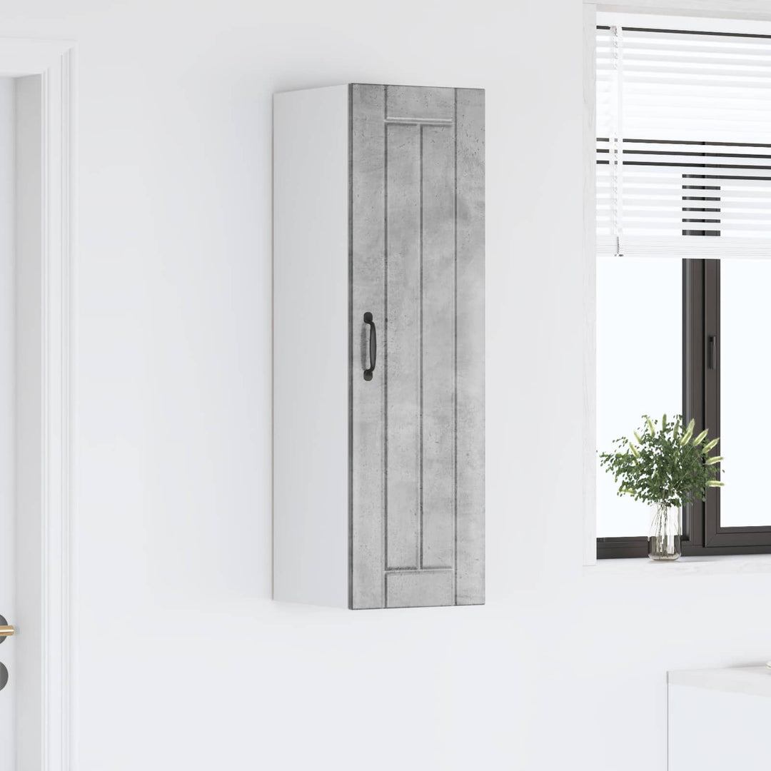 Vægskab LUCCA Betongrå 30 x 31 x 100 cm Konstrueret træ