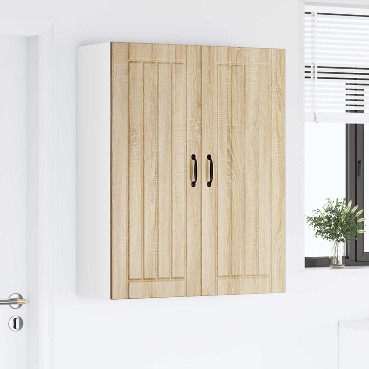 Vægskab LUCCA Sonoma-eg 80 x 31 x 100 cm Konstrueret træ