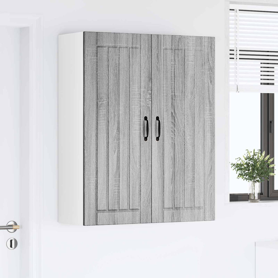 Vægskab LUCCA Grå sonoma-eg 80 x 31 x 100 cm Konstrueret træ
