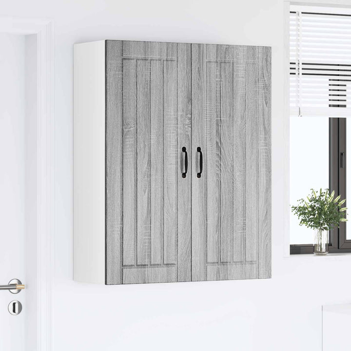 Vægskab LUCCA Grå sonoma-eg 80 x 31 x 100 cm Konstrueret træ