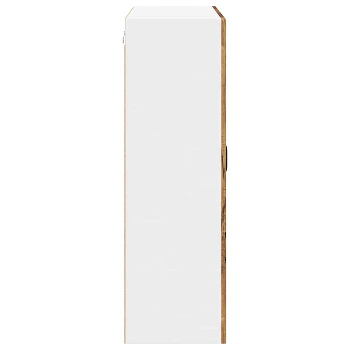 Vægskab LUCCA Gammelt træ 80 x 31 x 100 cm Konstrueret træ