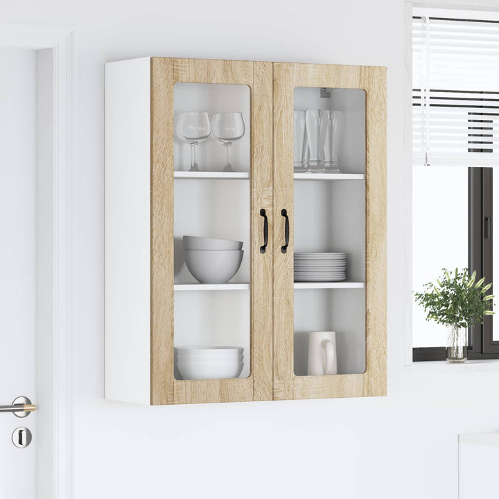 Væglågskab LUCCA Sonoma-eg 80 x 31 x 100 cm Konstrueret træ