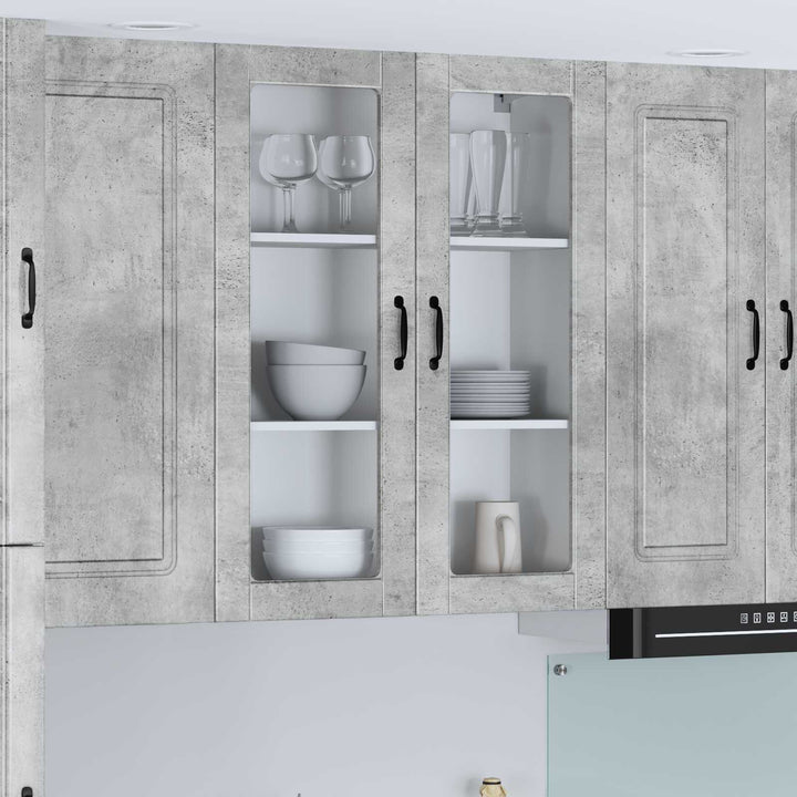 Væglågskab LUCCA Betongrå 80 x 31 x 100 cm Konstrueret træ