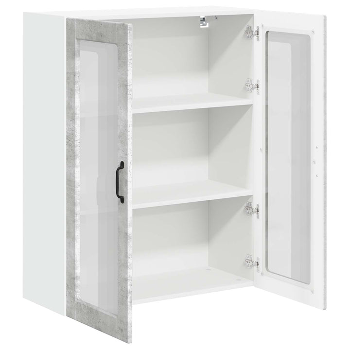 Væglågskab LUCCA Betongrå 80 x 31 x 100 cm Konstrueret træ