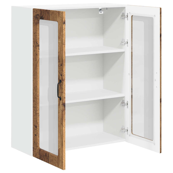 Væglågskab LUCCA Gammelt træ 80 x 31 x 100 cm Konstrueret træ