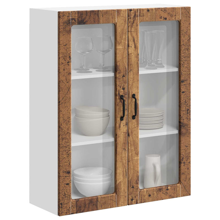 Væglågskab LUCCA Gammelt træ 80 x 31 x 100 cm Konstrueret træ