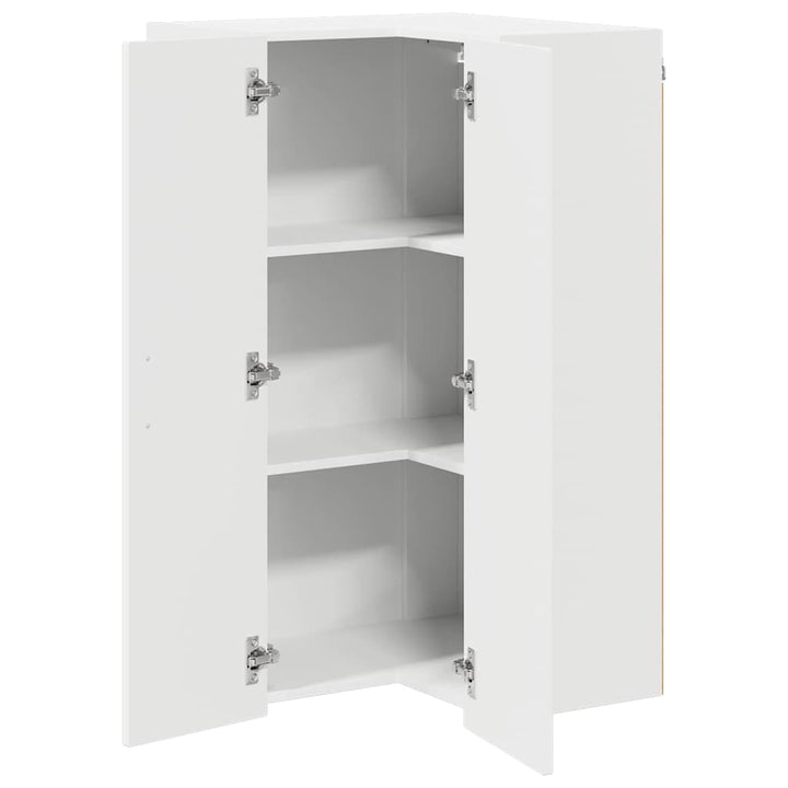 Væg hjørneskab LUCCA Hvid 57 x 57 x 100 cm Konstrueret træ