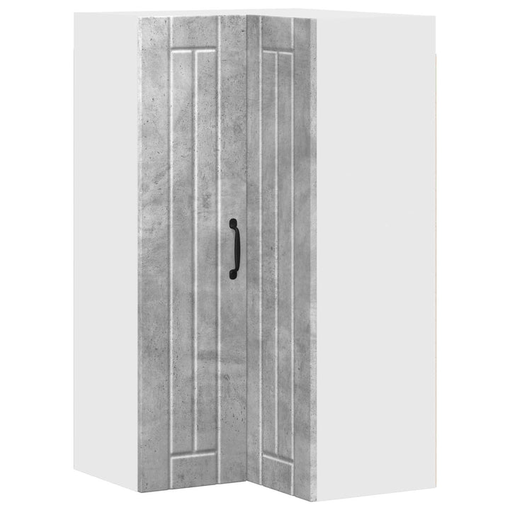 Væg hjørneskab LUCCA Betongrå 57 x 57 x 100 cm Konstrueret træ