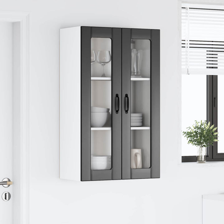 Væglågskab LUCCA Sort 60 x 31 x 100 cm Konstrueret træ