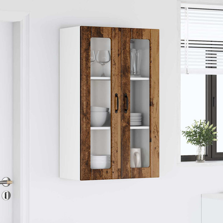 Væglågskab LUCCA Gammelt træ 60 x 31 x 100 cm Konstrueret træ