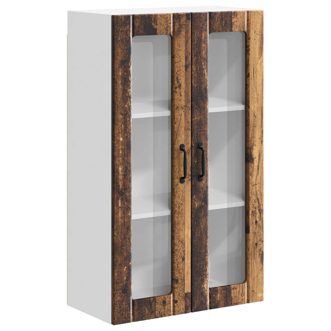 Væglågskab LUCCA Gammelt træ 60 x 31 x 100 cm Konstrueret træ