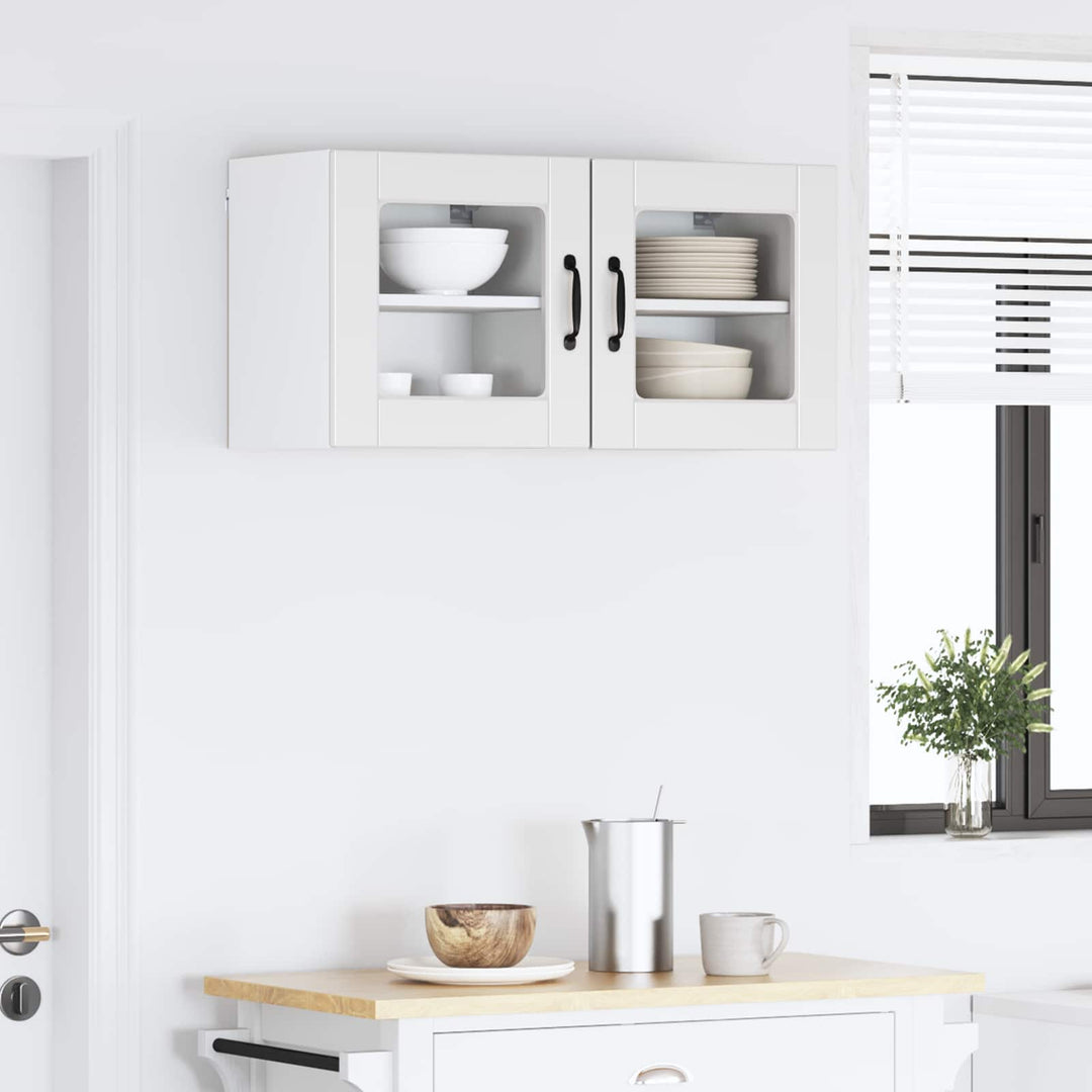 Væglågskab PORTO 2 pcs Hvid 40 x 31 x 40 cm Konstrueret træ