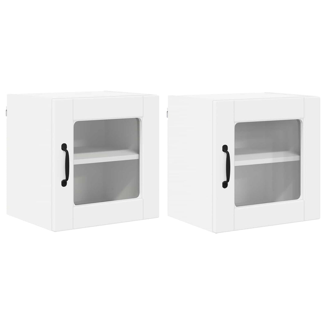 Væglågskab PORTO 2 pcs Hvid 40 x 31 x 40 cm Konstrueret træ