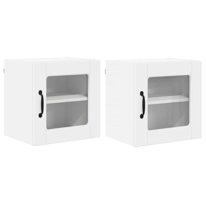 Væglågskab PORTO 2 pcs Hvid 40 x 31 x 40 cm Konstrueret træ