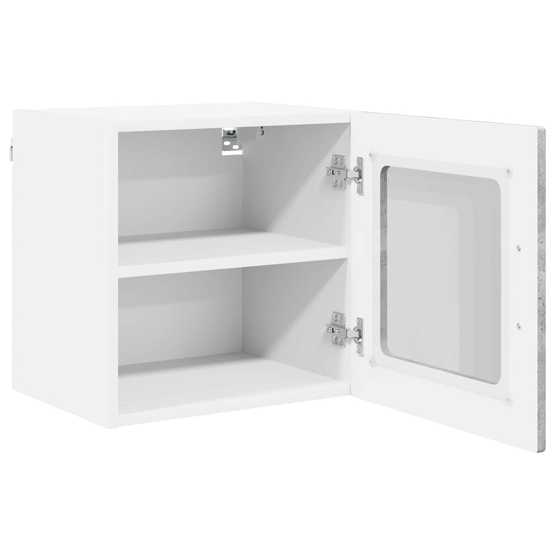 Væglågskab PORTO 2 pcs Beton Grå 40 x 31 x 40 cm
