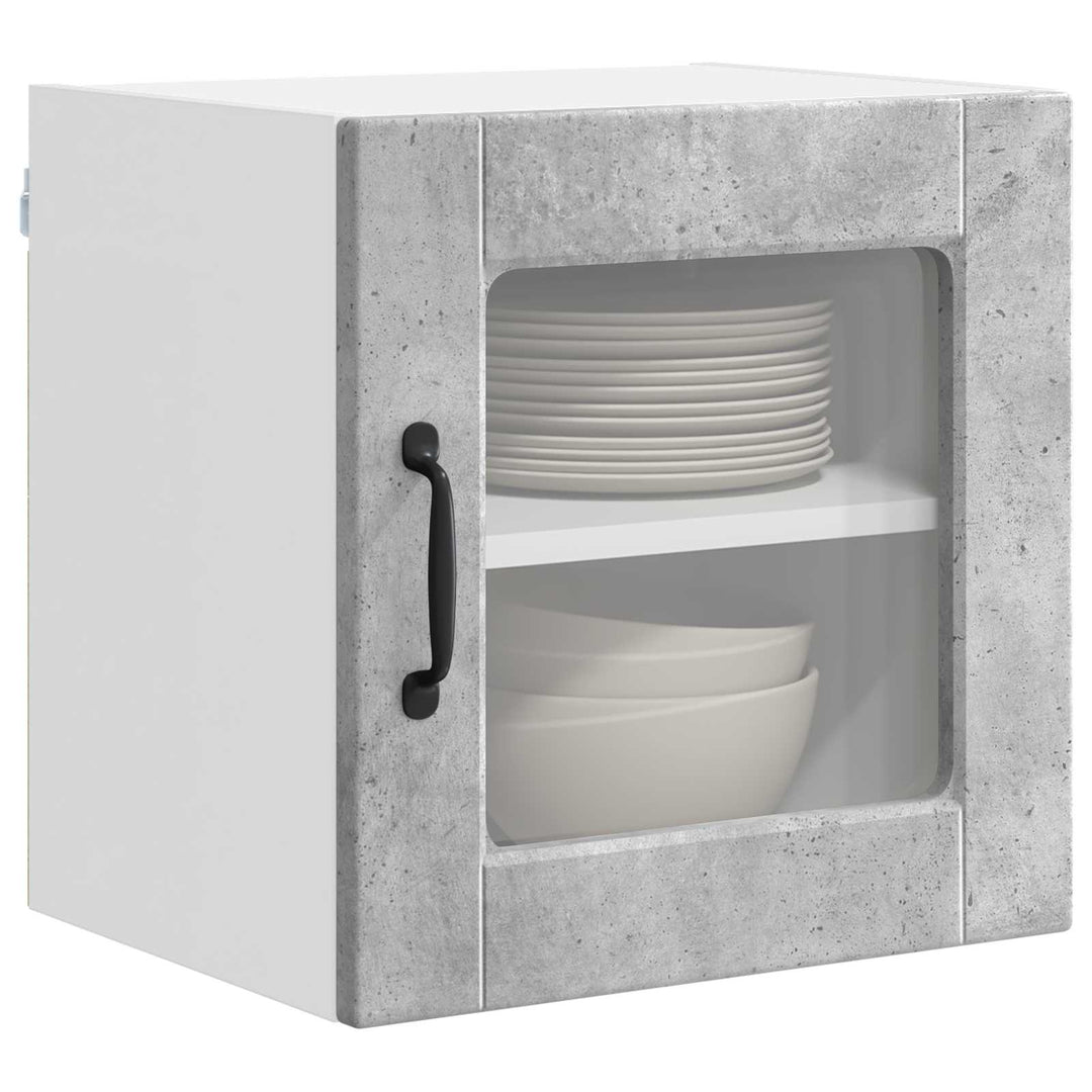 Væglågskab PORTO 2 pcs Beton Grå 40 x 31 x 40 cm