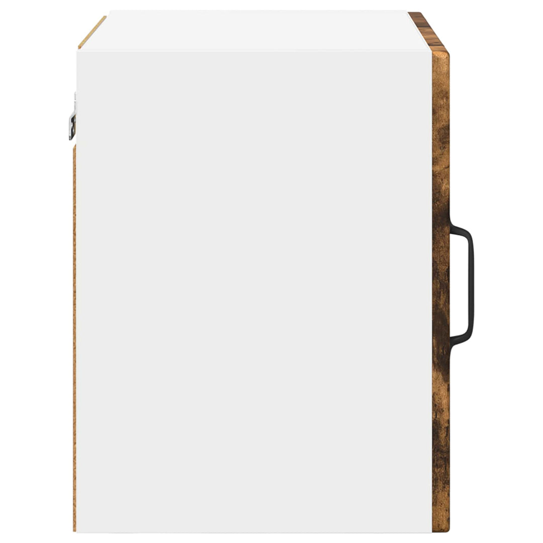 Vægglas skab PORTO 2 pcs Røget eg 40 x 31 x 40 cm