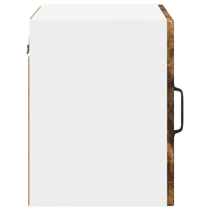 Vægglas skab PORTO 2 pcs Røget eg 40 x 31 x 40 cm