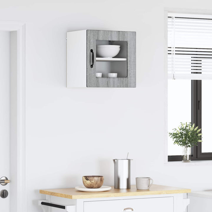 Væglampe Skab PORTO 2 pcs Grå Sonoma 40 x 31 x 40 cm